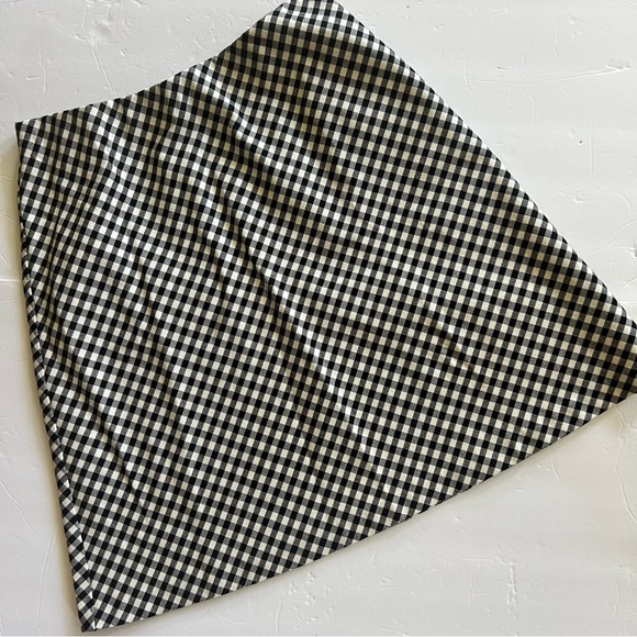 Karen Kane Black and White Checked Mini Skirt Size Medium A-line - Picture 3 of 16